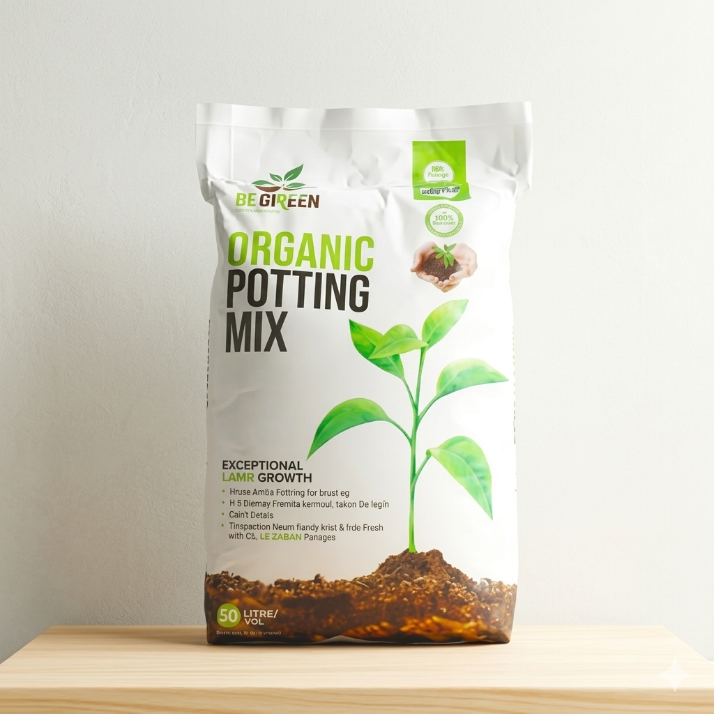 Organic Potting Soil | BE Green 50L Bag