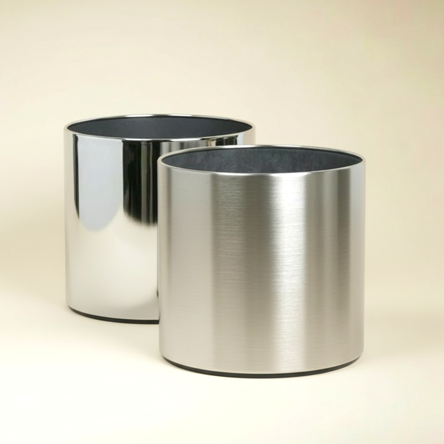 Modern Classic Cylinder Pot – Dual Finish Options