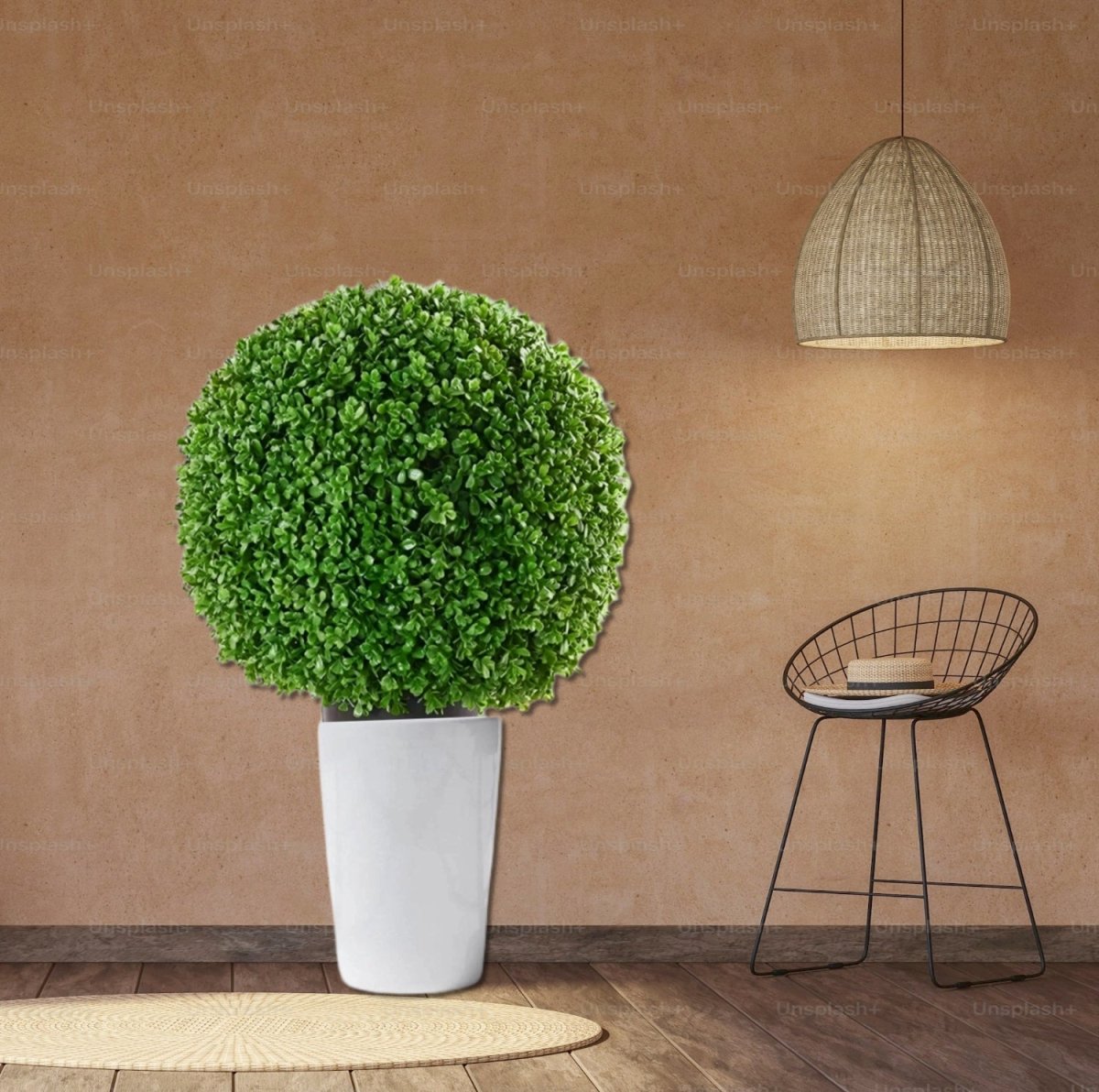 Artificial Buxus Ball Shape (35cm Dia) - Greensouq -