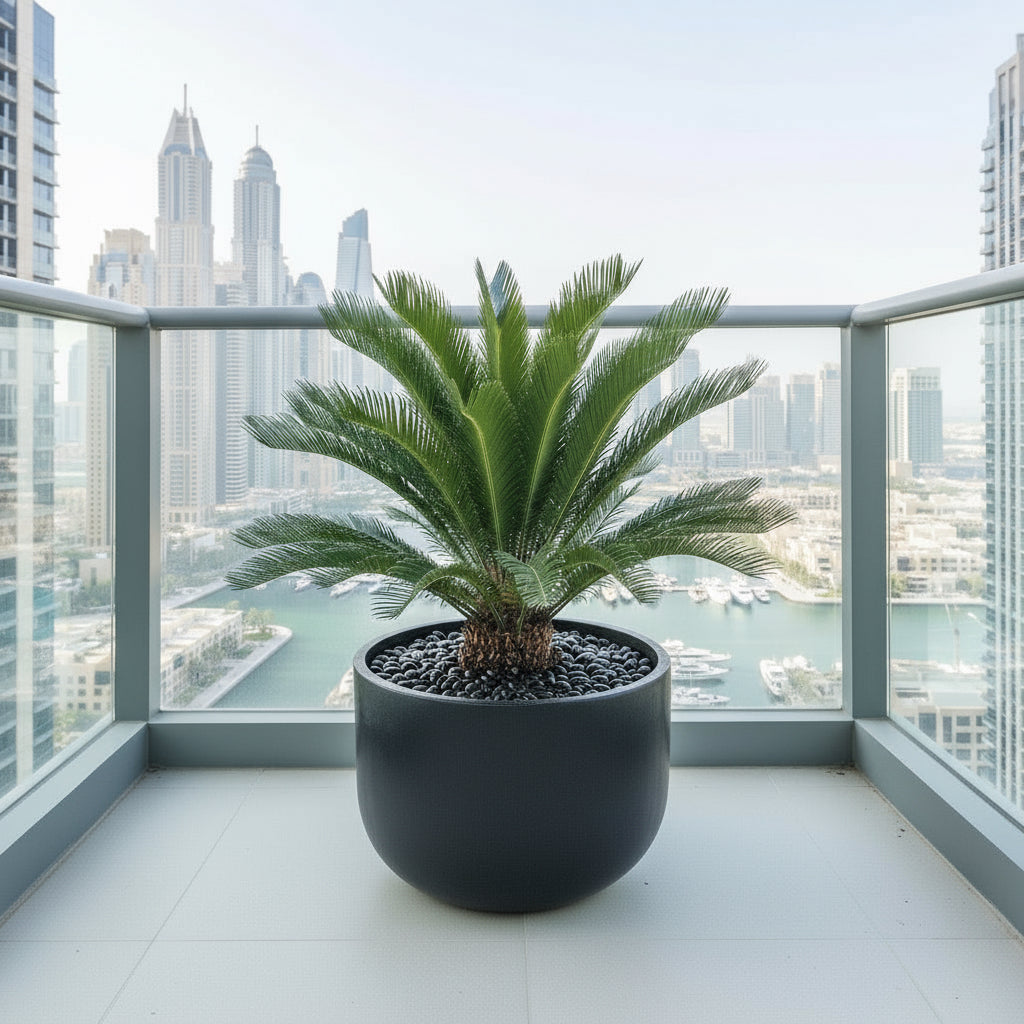 Giant Sago Palm - Fiber Pot - Greensouq -