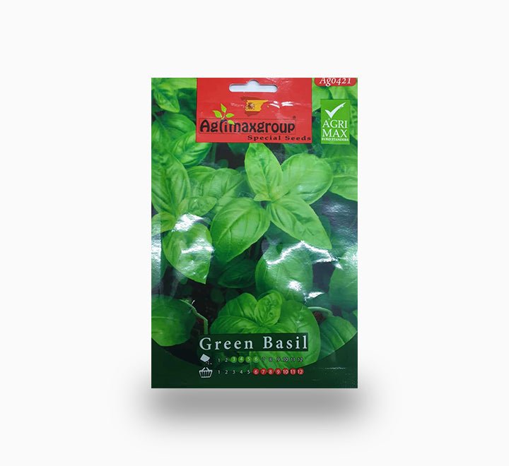 Agrimax Green Basil Seeds - Greensouq -
