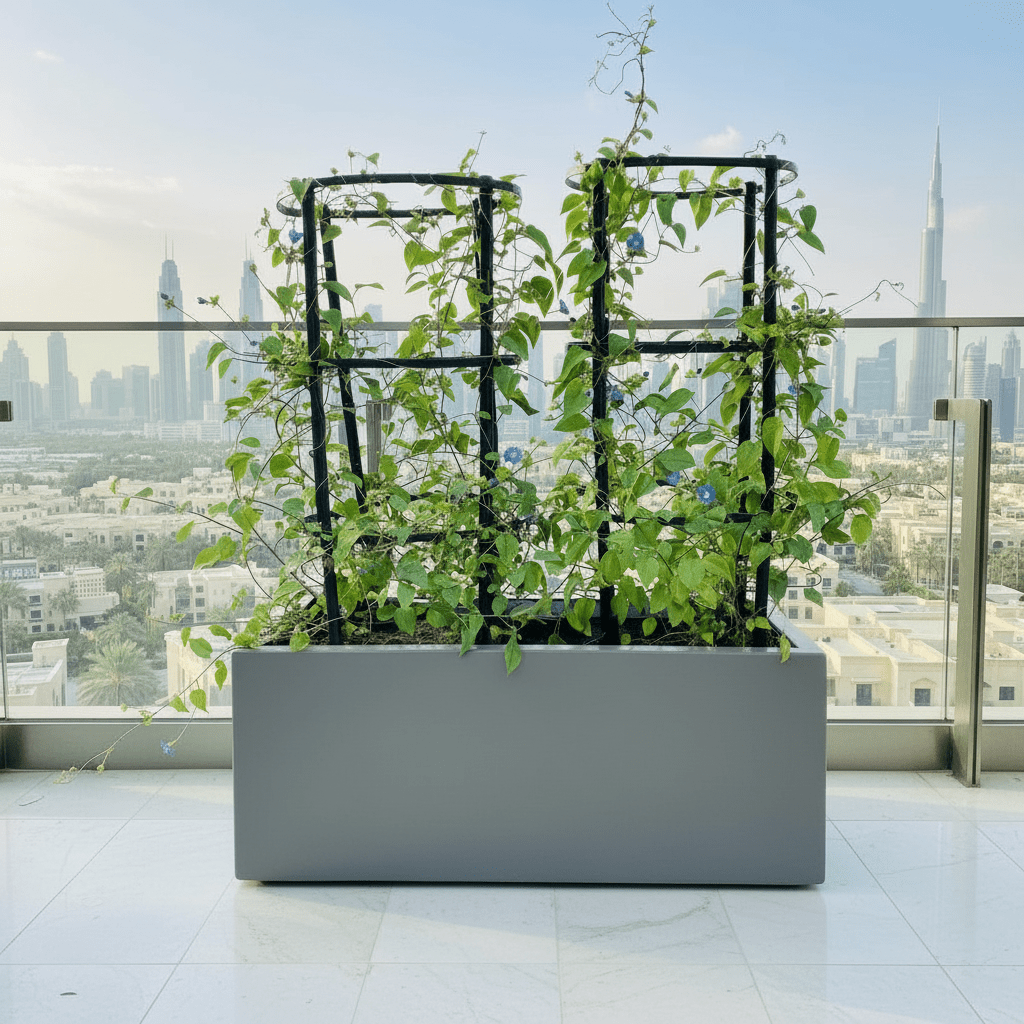 Jacquemontia Pentantha Duo / SkyBlue Cluster Vine in Grp Pot (70x30x30) - Greensouq -
