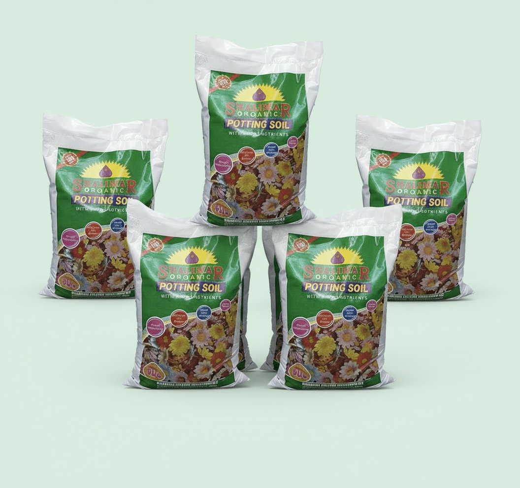 Shalimar Potting Soil - Organic Soil - 50 LTR (50Lx5 bags) - Greensouq -