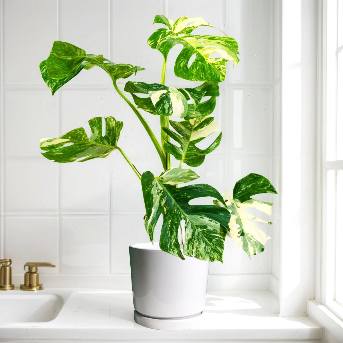 Variegated Monstera Deliciosa Thai Constellation | 70 - 90cm - Greensouq -