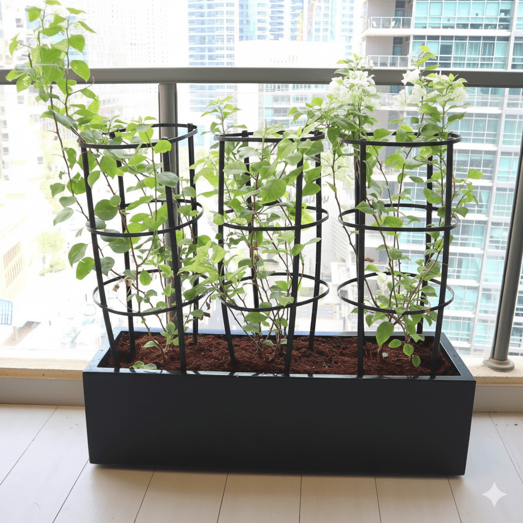 3 Bougainvillea Spectabilis 80 - 100cm in Grp Planter (100 - 30 - 30cm) - Greensouq - 