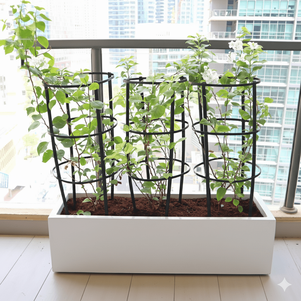 3 Bougainvillea Spectabilis 80 - 100cm in Grp Planter (100 - 30 - 30cm) - Greensouq - 