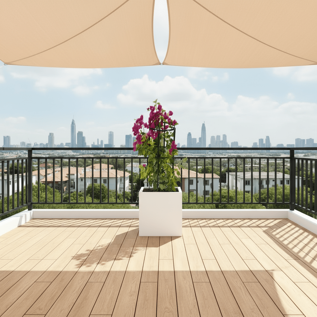 Bougainvillea 1.4 - 1.6m in Grp Square White Pot 40 x 40 - Greensouq - 