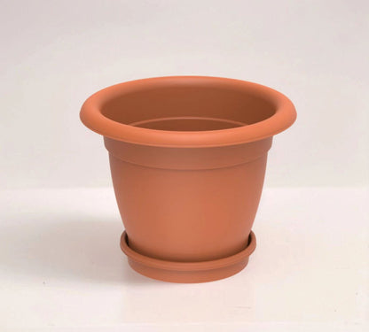 Round Cosmoplast Planter 20" W/Tray - Greensouq -