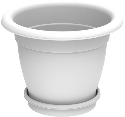 Round Cosmoplast Planter 20" W/Tray - Greensouq -