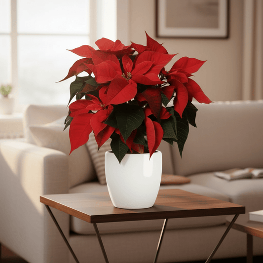 Euphorbia Pulcherrima (Titan Red) Or Poinsettia 30 - 40cm - Greensouq - 