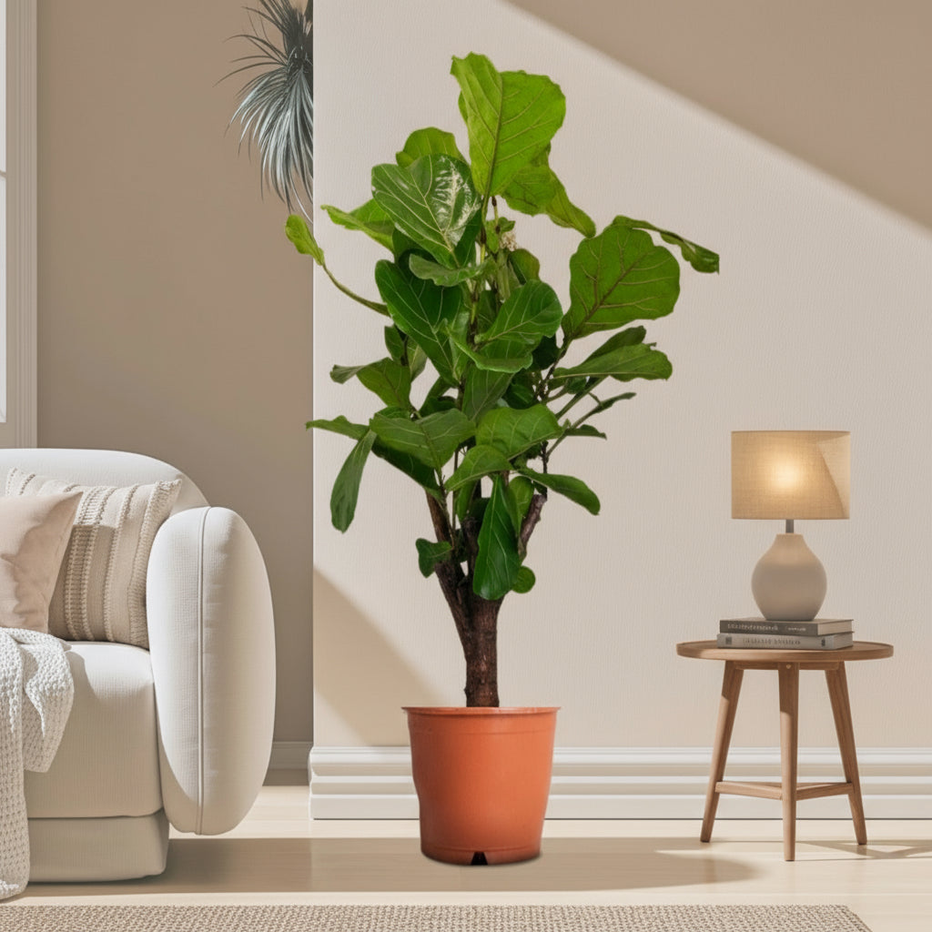 Branched Fig | Ficus Lyrata Branched "Fiddle Leaf Fig" 1.2 - 1.5m - Greensouq -
