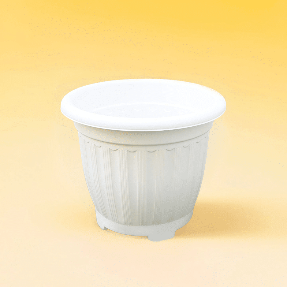 Plastic Flower Pot | Outdoor Round Plastic Planter - Greensouq -