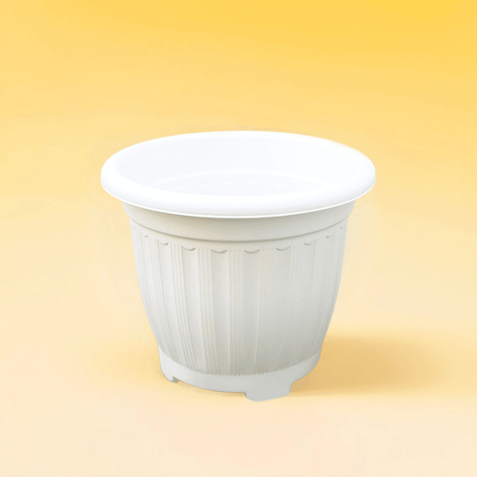 Plastic Flower Pot | Outdoor Round Plastic Planter - Greensouq -