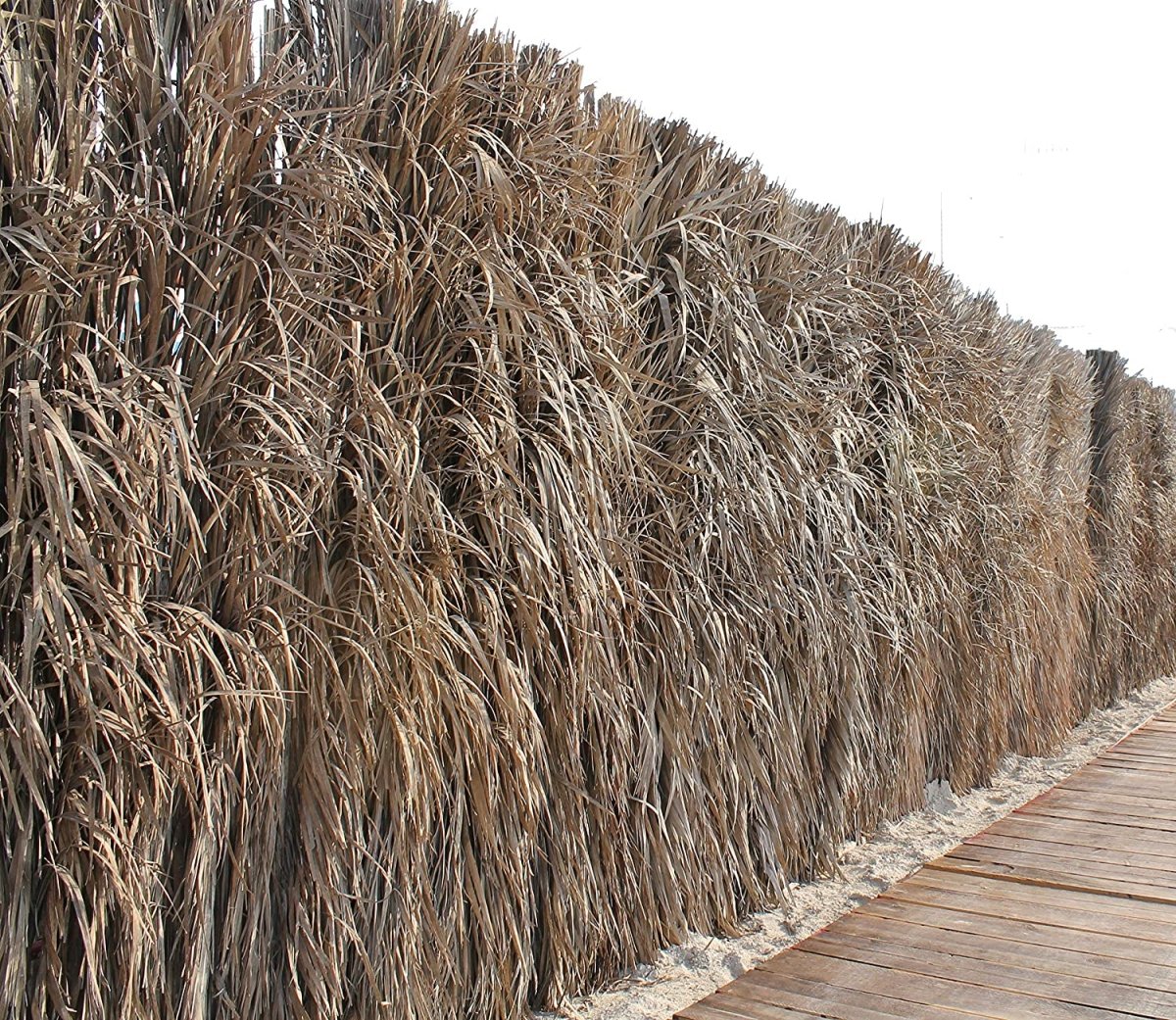 Garden Barasti Fence / Palm Leaves Fence Outdoor Classic Privacy Fence, Traditional Privacy Fence - Greensouq - 