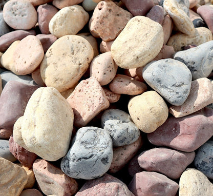 Mix Color River stone "Natural Garden Material" - Greensouq -