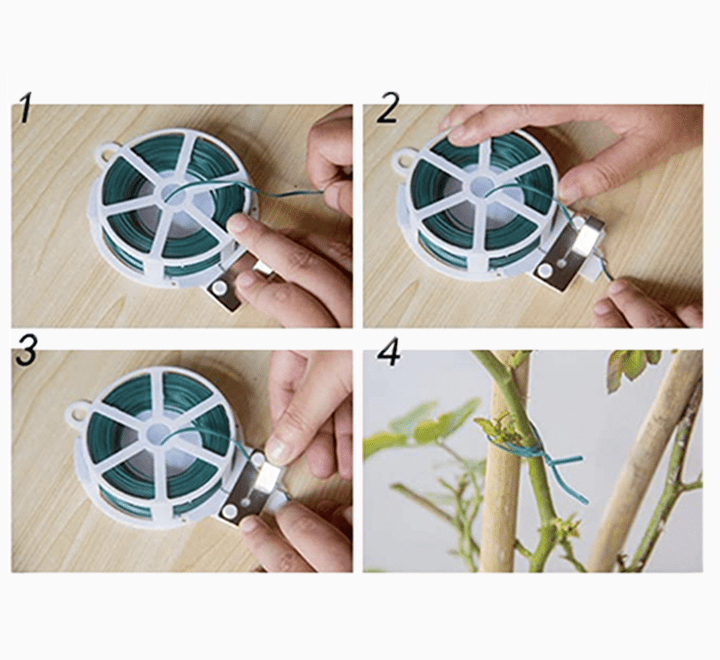 Plant Twist Tie with Cutter "Green Wire" - Greensouq - 