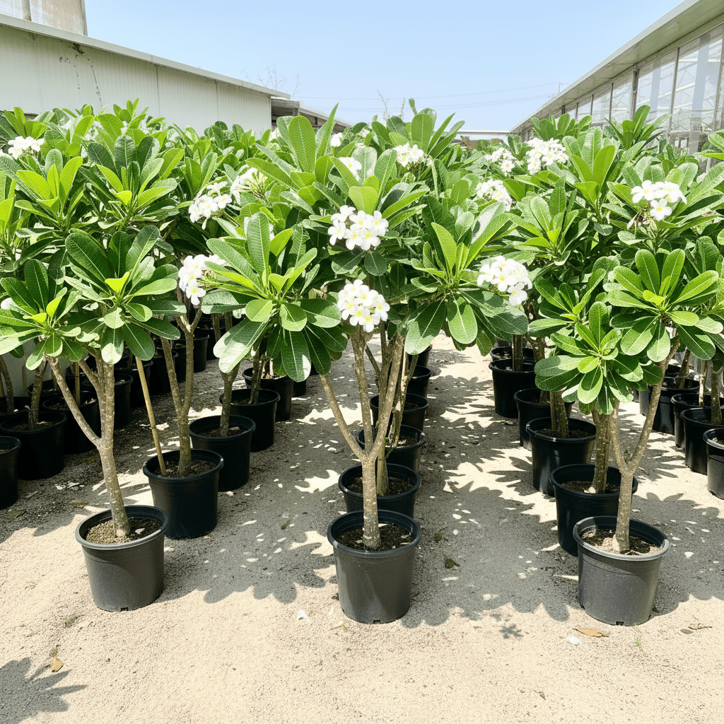 Plumeria Obtusa "Frangipani, The Temple Tree or Champa" - Greensouq - 