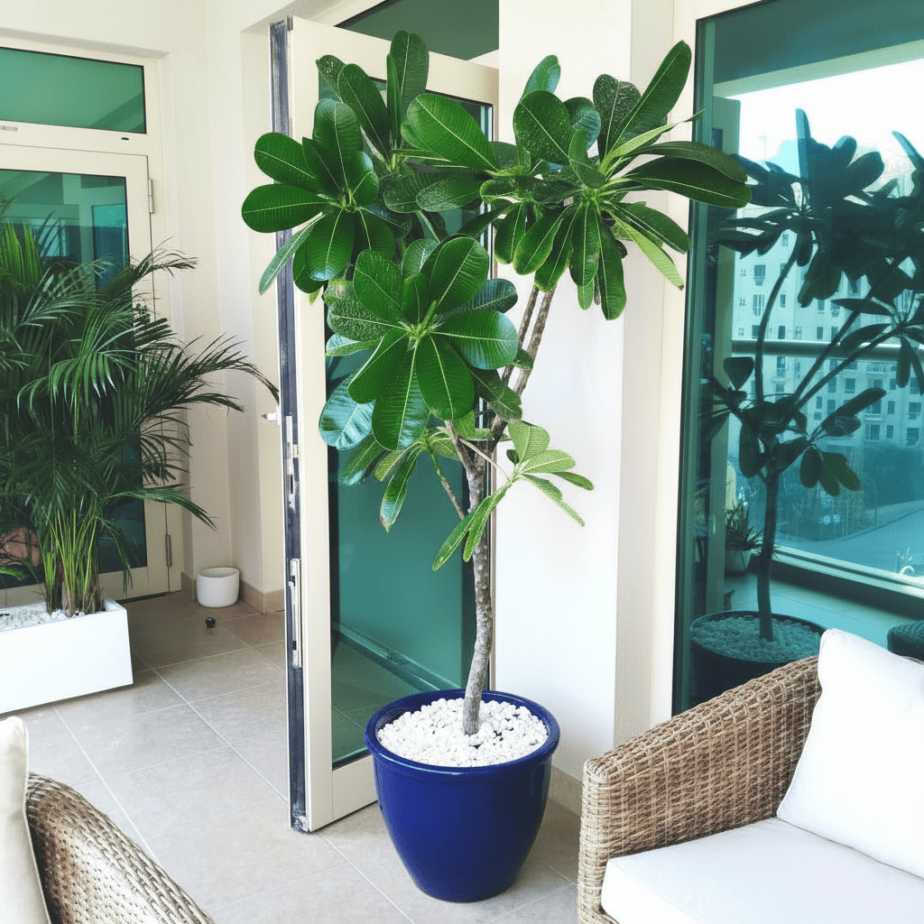 Plumeria Obtusa "Frangipani, The Temple Tree or Champa" - Greensouq - 