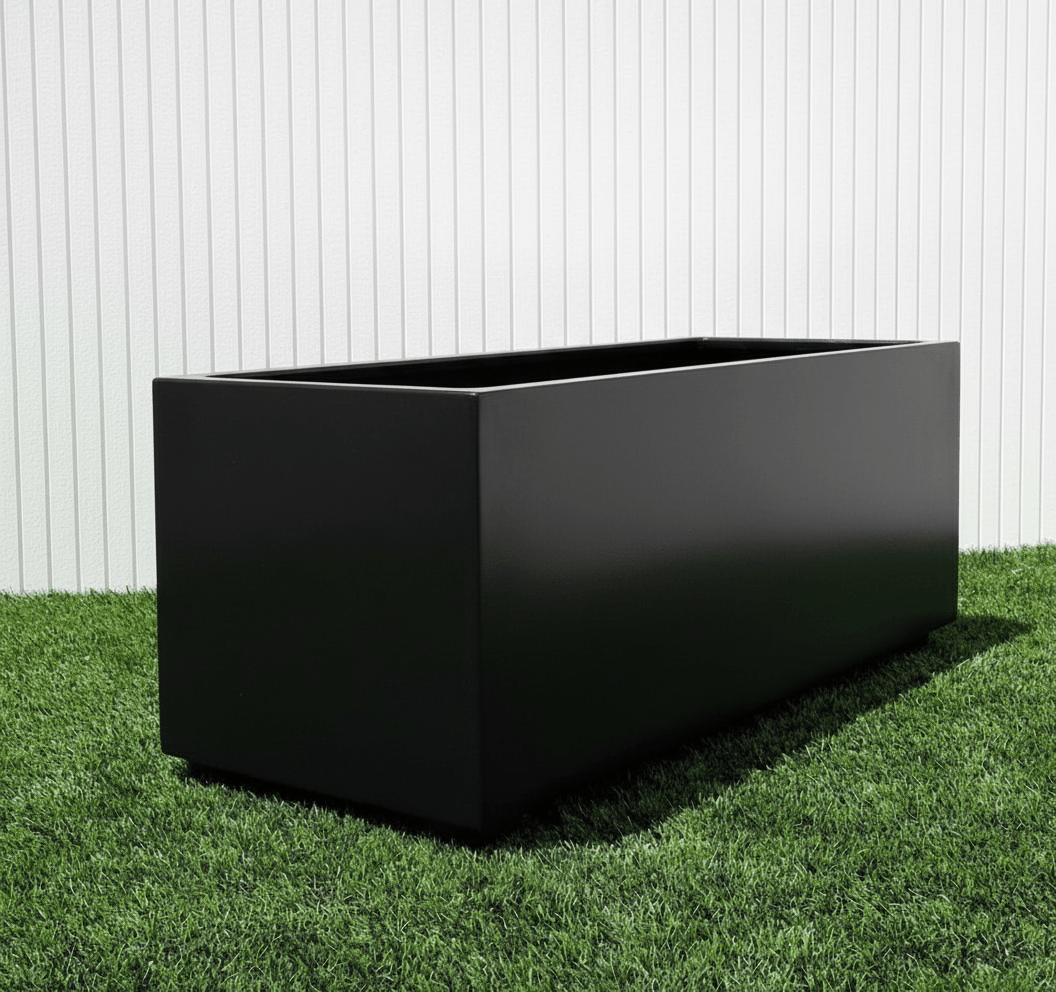 Rectangular GRP Planter 100x40x40cm Modern Durable Outdoor Planter Box - Greensouq -