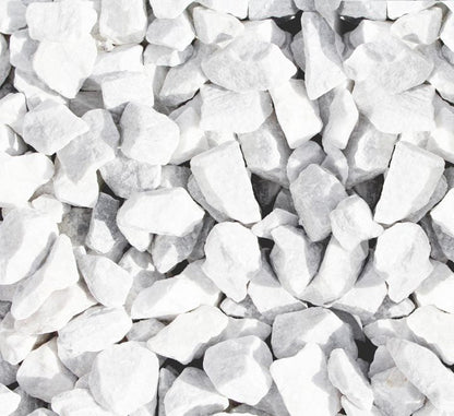 White Marble Gravel 1 - 2cm 20kg Bag Garden Marble Gravel, Best Garden Ground Cover - Greensouq - 