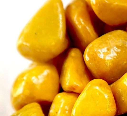 Yellow Aquarium Pebbles | Yellow Decorative Painted Pebbles "Aquarium" 10 - 15mm - Greensouq -