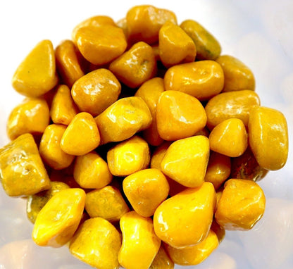Yellow Aquarium Pebbles | Yellow Decorative Painted Pebbles "Aquarium" 10 - 15mm - Greensouq -